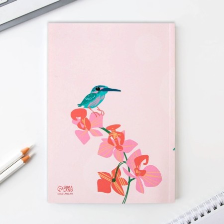 Gift set to the “beloved teacher”: A5 diary, 80 sheets, pen, stickers, thermostatic 350 ml and magnetic bookmarks-5