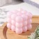 Figure Aromatic candle "Babb cube", 5.5x6 cm, peony