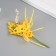 Decorative bouquet "Rose" 5x9 cm, yellow
