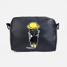 Women's bag with lightning, black color