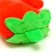 A toy for dogs "Chili pepper" with a squeak, 11 cm, red