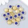 Decor for creativity plastic "Blue" set of 20 pcs 1.2x1.2 cm