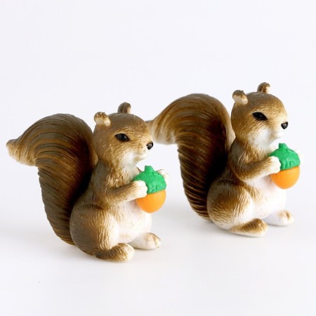 Miniature Puppet "Squirrel with acorns", set 2 pcs., Size 1 pc. - 2 × 5.5 × 4 cm-1