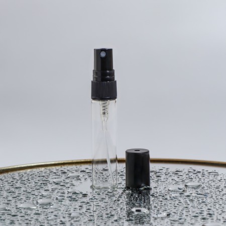A bottle for storage, with a spray, 5 ml, packing - 5 pcs, black color-1