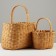 Set of wicker baskets, 28x18xh18/32 cm, 21x14xh13/24 cm, 2 pcs, sequoia