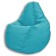 The hand-bag “Pear” is positive Liberty, size L, diameter 80 cm, height 100 cm, velor, turquoise color