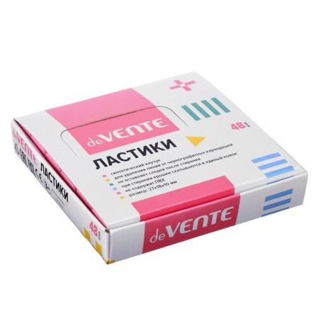 Synthetics Eraser, Devente Pastel, 22 x 18 x 10 mm, rectangular, mix x 4 colors, cardboard box-1