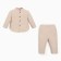 Set for a boy (shirt, trousers) minku beige color, height 74-80