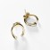 Earrings metal xuping horseshoe, color gold