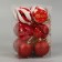 Set of balls plastic D-6 cm, 12 pcs "Melody" stripes, white red