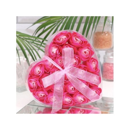 Soap roses, pink fuchsia, set 24 pcs.-3