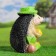 Garden figure "Hedgehog with three apples" 27x20cm
