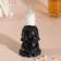 Concrete center "Buddha" height 7 cm, d-2.4 cm black