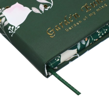 Notebook Gift Book 96l, line, with a knife, cut with a pattern of the cover, flowers (12.9x9cm) 10539-4