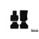 Rugs in the Klever Econom BMW X3 2010-2014, 2014-2016, cross., 4 pcs. (textile)