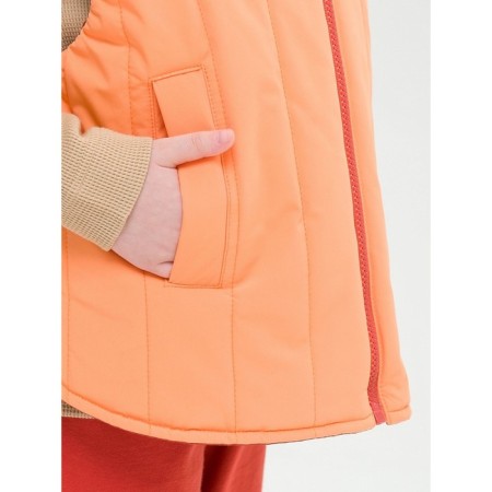 Vest for girls, height 104 cm, orange color-11
