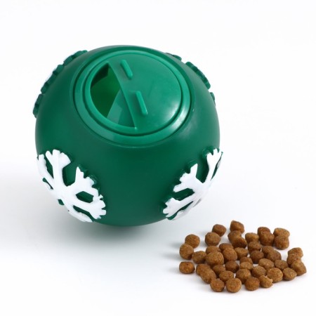 Shar toy under the treats "Snowflake", 8 cm, green-2
