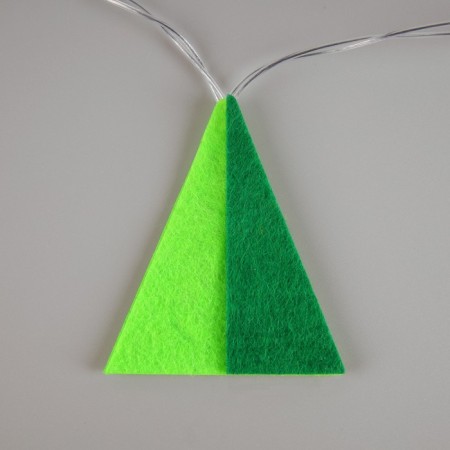Garland "thread" 1.35 m with nozzles "chanterelles and deer", ip20, transparent thread, 10 LED, glow warm white, AAH2-5