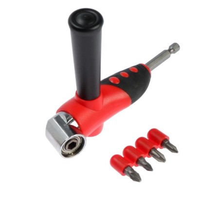 Corner adapter for the tundra drill, with a set of bit 4 pcs.-3