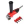 Corner adapter for the tundra drill, with a set of bit 4 pcs.