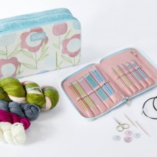 Set of removable and sock aluminum knitting needles and yarn Sweet Affair, 47450