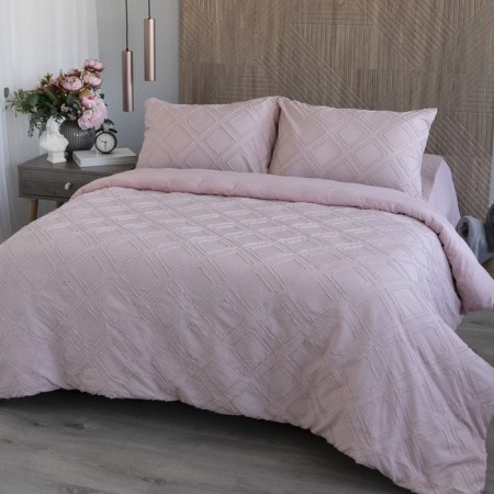 Bed linen 2 joint venture "Square", size 220x240 cm, 175x215 cm, 50x70 cm - 2 pcs