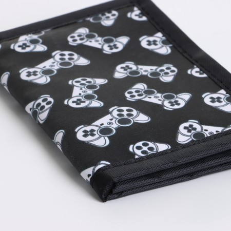 Children's wallet on Velcro "chosen", black color-2