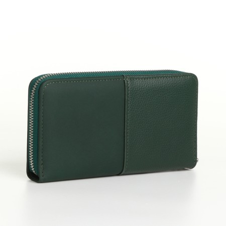 Women's wallet with lightning, green color-1