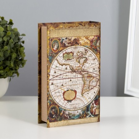 Calcete-Seephic Slalk "Map of the World. History" 21x13x5 cm-4