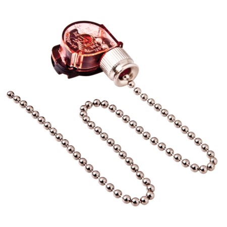 Switch for a wall lamp with a chain of 270 mm "Silver", individual packaging, 1 pcs