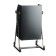 Street urn "square on bent legs" 22 l, black, tank 0.5 mm, 50 x 33 x 33 cm
