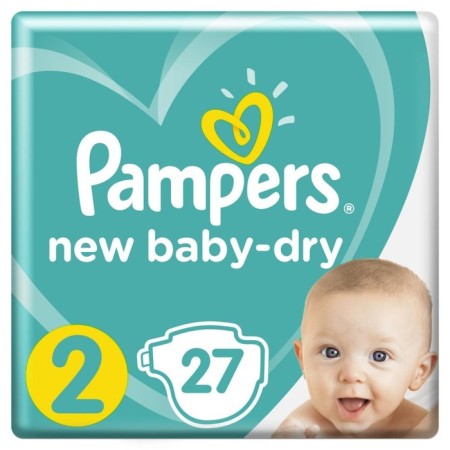 Pimpers New Baby-Dry, size 2, 27 pcs.