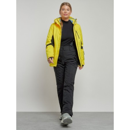 Ski jacket female, size 46, yellow color-11