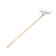 Fan, wire rake, 22 teeth, galvanized, wooden stalk
