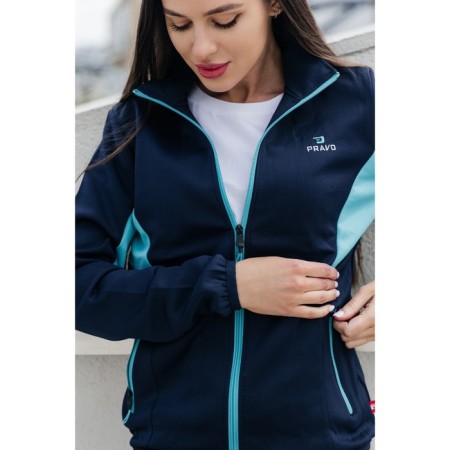 Sports Fomen's costume, size 48, dark blue color, turquoise-14
