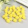 Pompons for creativity, yellow, 15 mm, (set of 30 pcs)