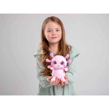 Soft toy "axolotl", pink color-5