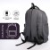 Youth backpack from lightning textiles, 5 pockets, gray color