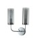 Бра Indigo, 13014/2W Chrome. 2х40Вт, E14, 210х310х390 мм, цвет дымчатый