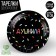 Disposable paper plate "stuffed", black, 18 cm