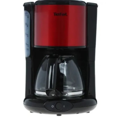 TEFAL CM 361E38, drip, 1000 watts, 1.25 l, black and red