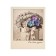 Mini-postcard "with all my heart!" Flowers in the box, 9 x 10.5 cm