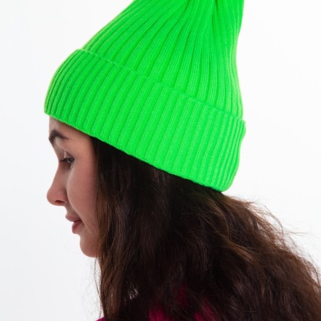 Female Winter hat, green color, size 52-56-4