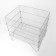 Drill basket, collapsible, 82 × 62 × 80 cm, chromium color
