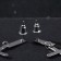 Earrings Metal "Crosses" are small, silver color
