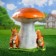 Garden figure "White Mushroom with proteins" 38x36cm