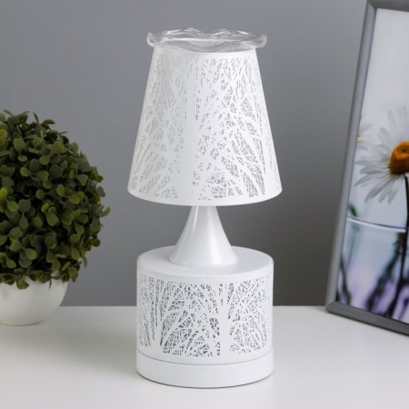 Aroma lace with backlight "Trees" E27 40W+RGB white 13x13x30 cm