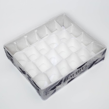 Organizer for storage, coffee for linen 24 cells "Beautiful", 35 x 30 x 10 cm.-4