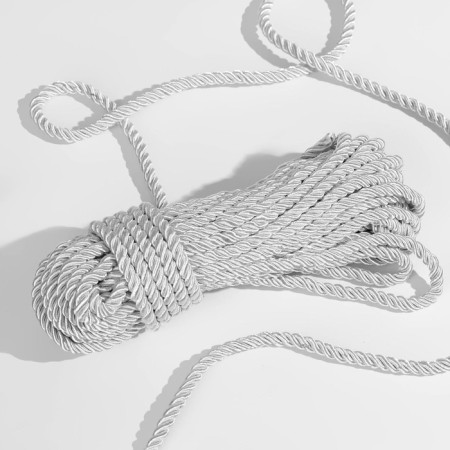 Cord twisted, d = 5 mm, 10 ± 1 m, silver color