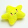 Dog toy "Star" 15 cm, yellow